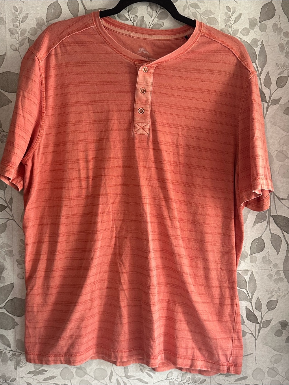 Tommy Bahama Coral Short-Sleeve Henley Shirt